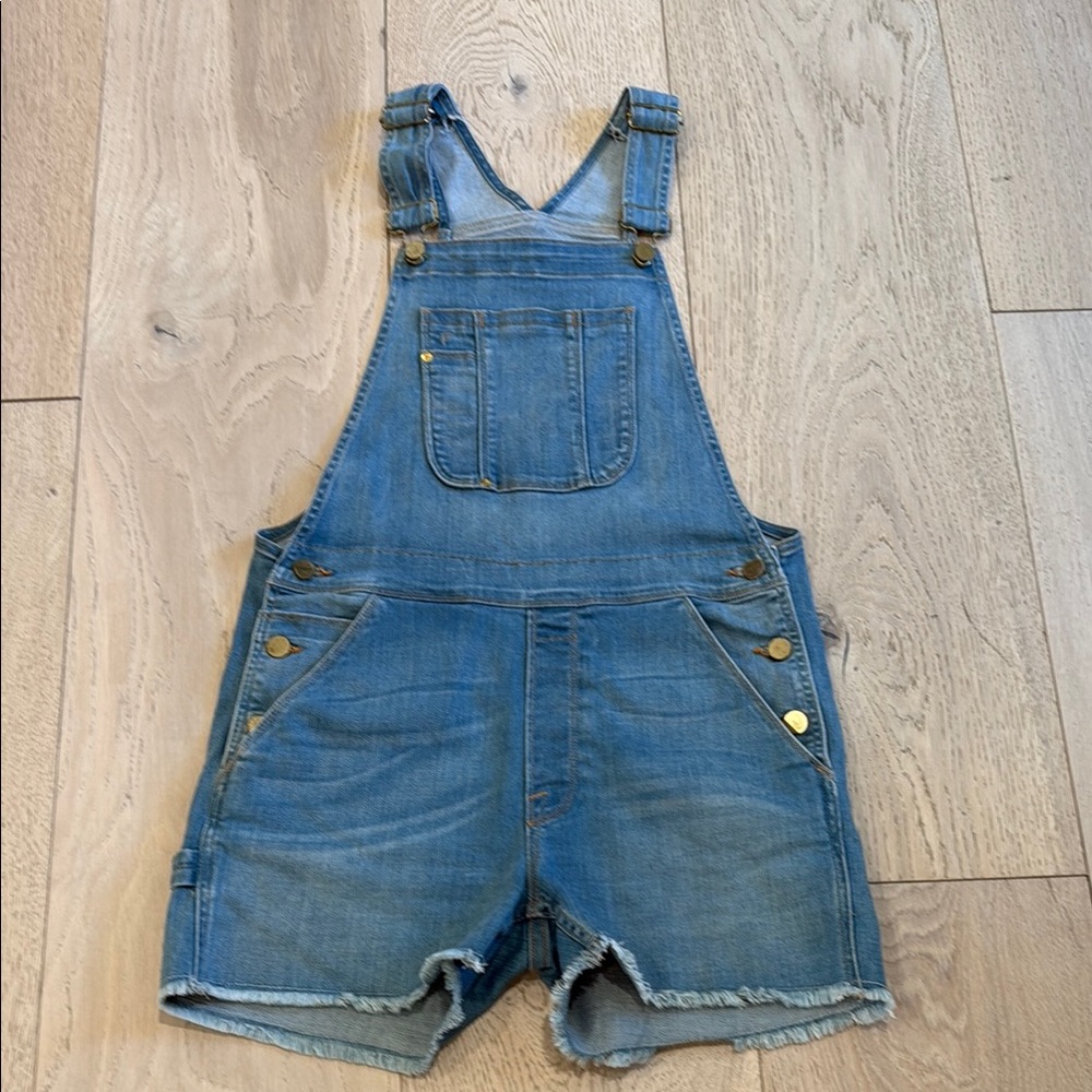 Frame Denim Overall Shorts in Size XS
